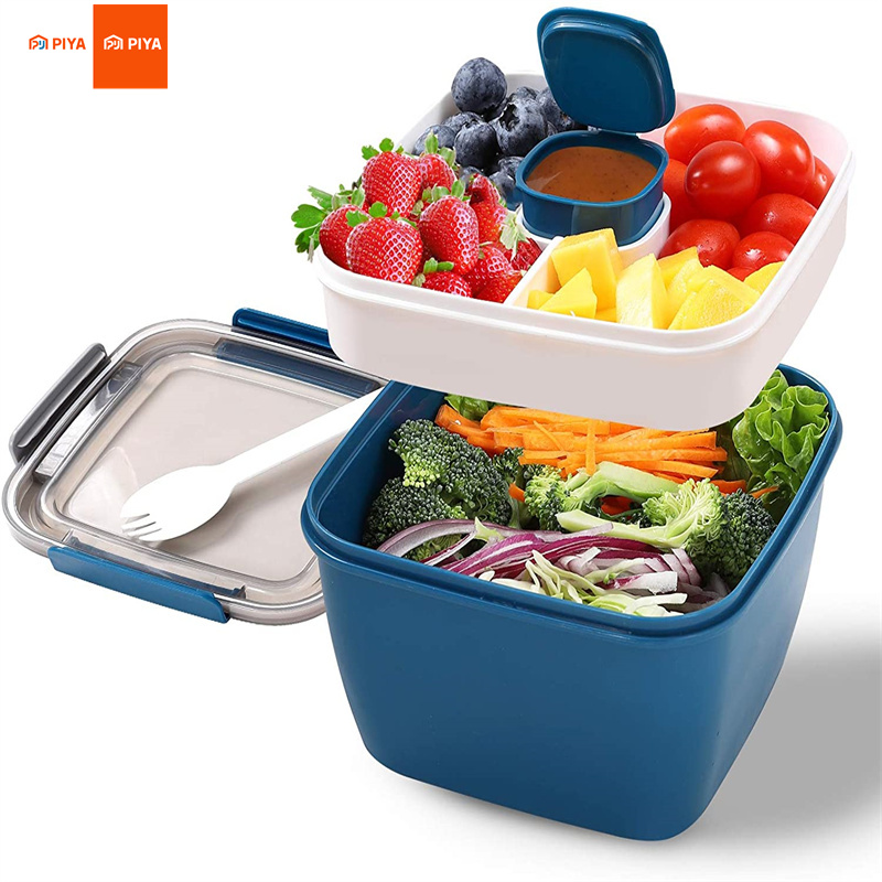 Food Storage Box Large - Di Động Salad Ăn Trưa Đựng