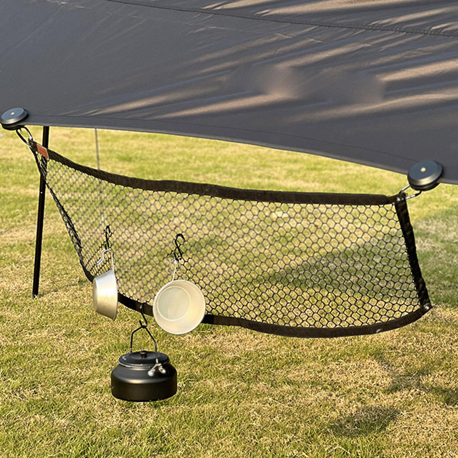 Food Storage Net - Hangable Storage Net Multifunctional Mesh Foldable
