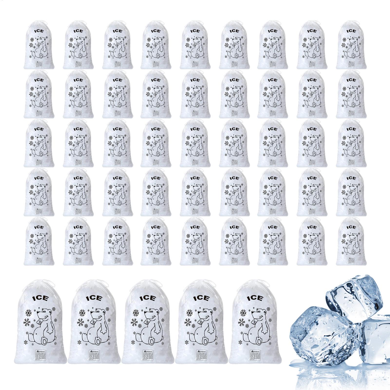 Food Storage Hiking - Ice Bags 50 Pcs Heavy Duty