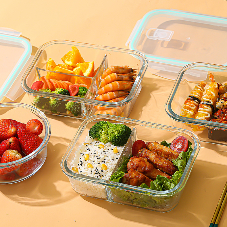 Food Storage System - Glass Fresh-Keeping Box high Borosilicate Heat-Resistant