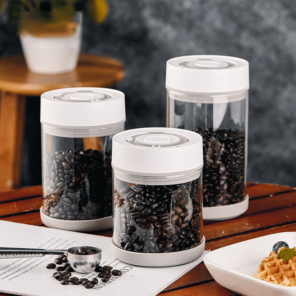 Food Storage Meal Prep - Kitchen Moisture-proof Glass Coffee Bean Jar