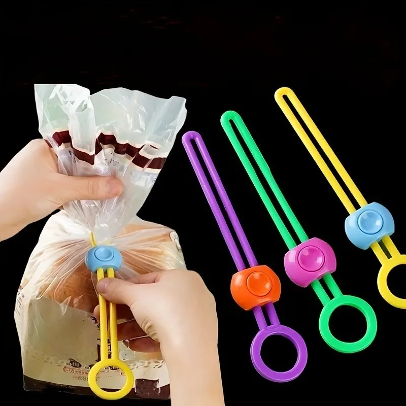 Food Storage Bags Reusable - 5/10PCS Portable Food Sealing Clip Reusable
