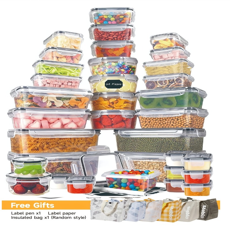 Food Storage Meal Prep - 48PCS BPA-Free Food Storage Set –