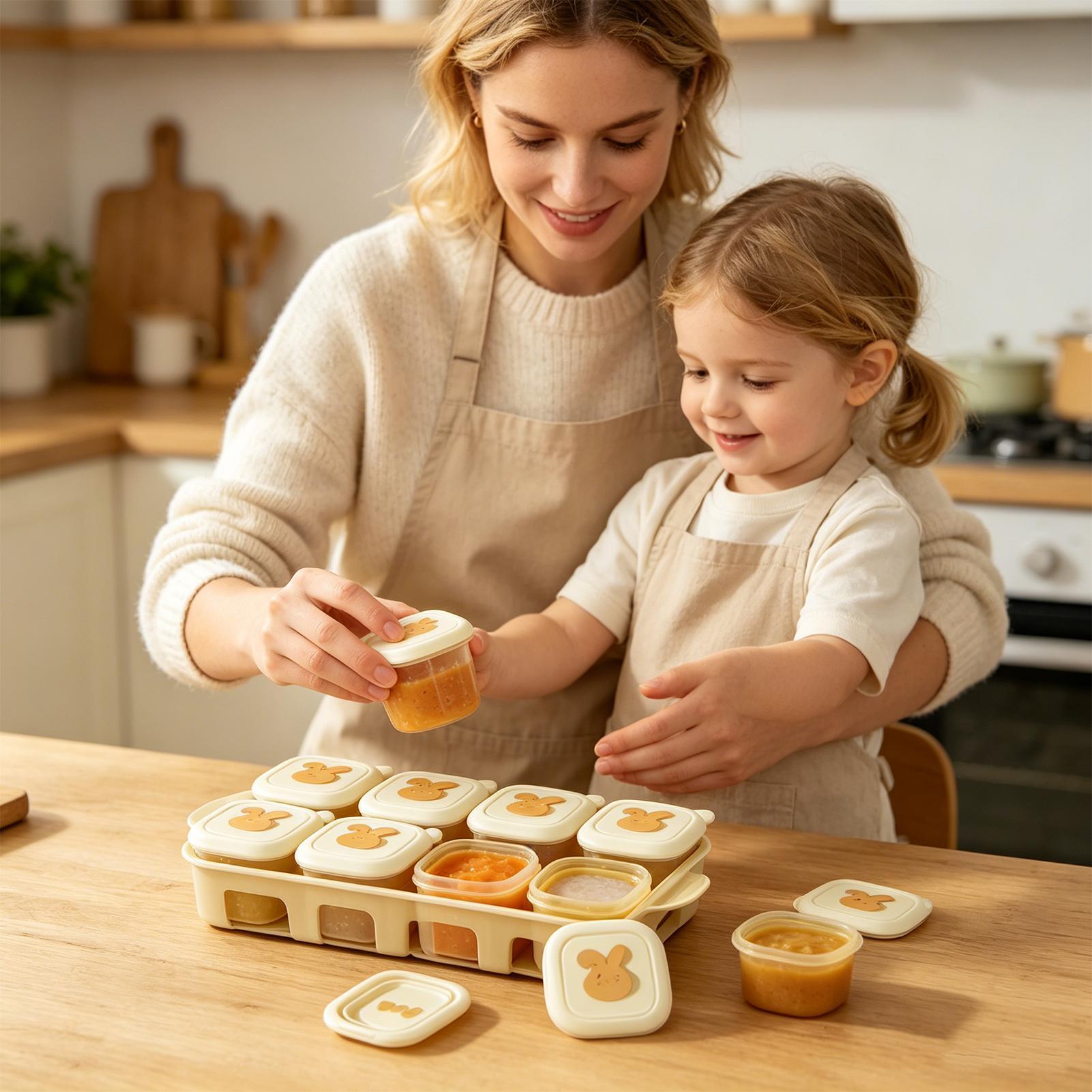 Cube Food Freezer Tray Kids Yo - đánh giá và giá Food Storage Yogurt