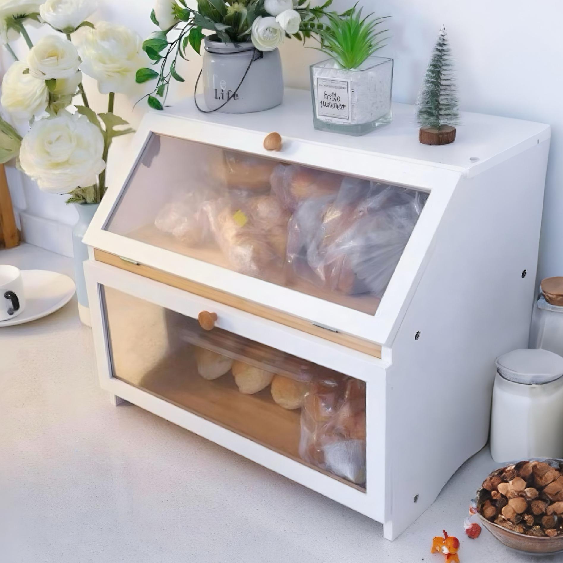 HOMEKOKO Double Layer Bread Bo - đánh giá và giá Food Storage Box Large