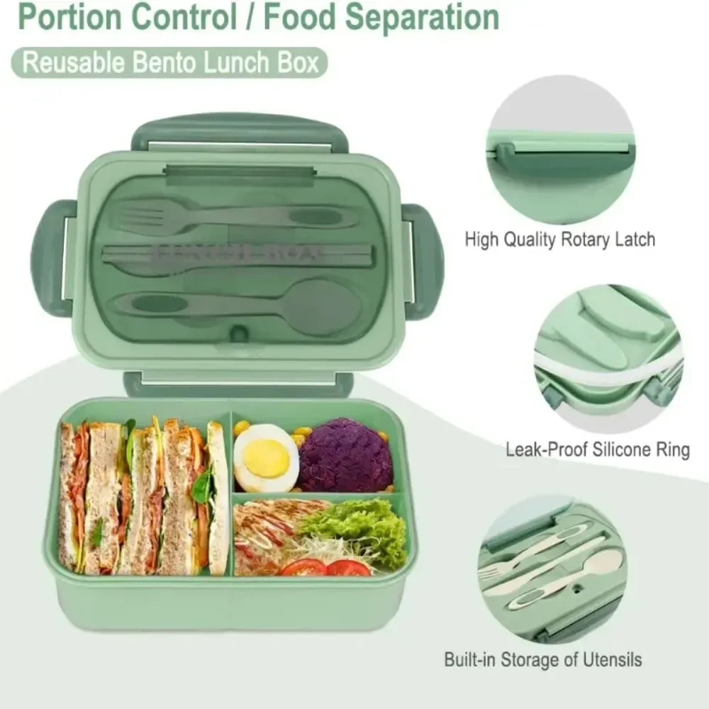 1200ML Bento Lunch Box For Adu - đánh giá và giá Food Storage Microwave Safe