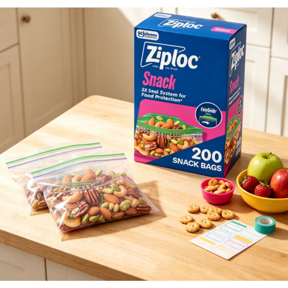 Ziploc® Brand Snack Bags with  - đánh giá và giá Food Storage Ziploc
