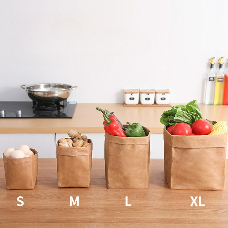 Kraft Paper Bag Washable Paper - đánh giá và giá Food Storage Bags Reusable
