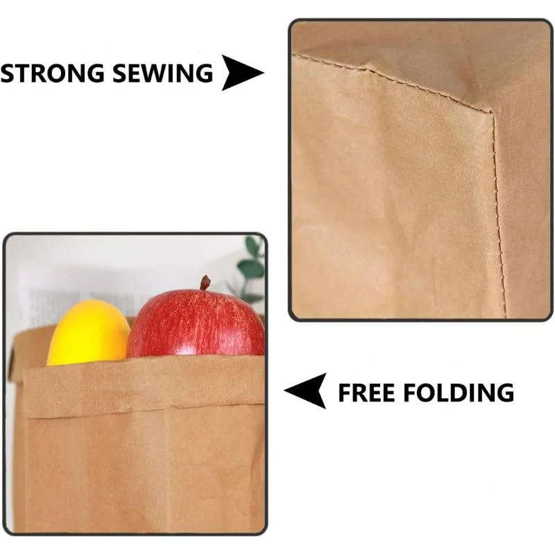 Kraft Paper Bag Washable Paper - đánh giá và giá Food Storage Bags Reusable