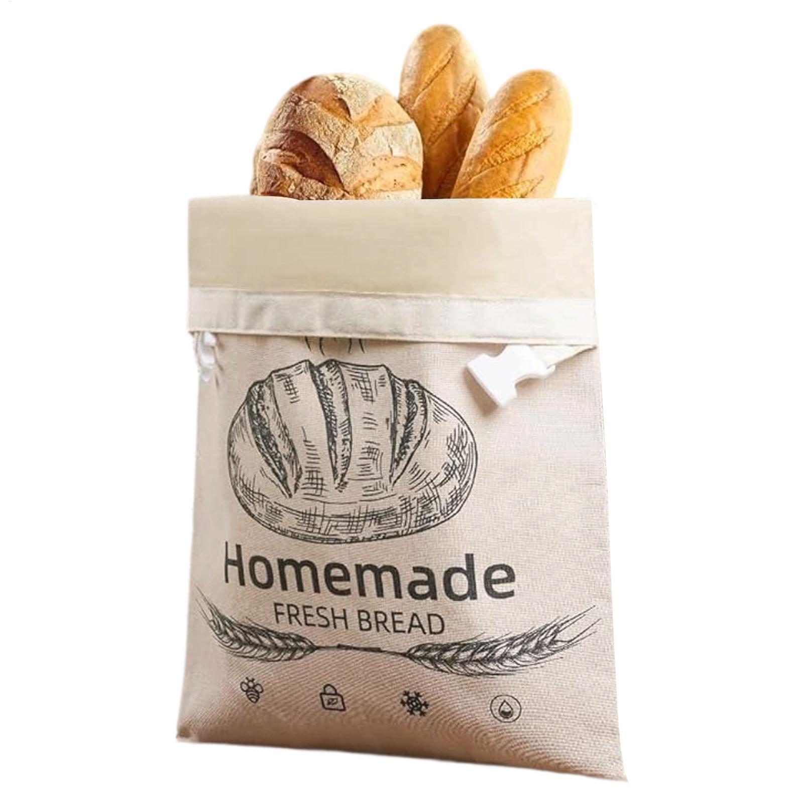 Linen Bread Bag Reusable Bags  - đánh giá và giá Food Storage Bags Reusable