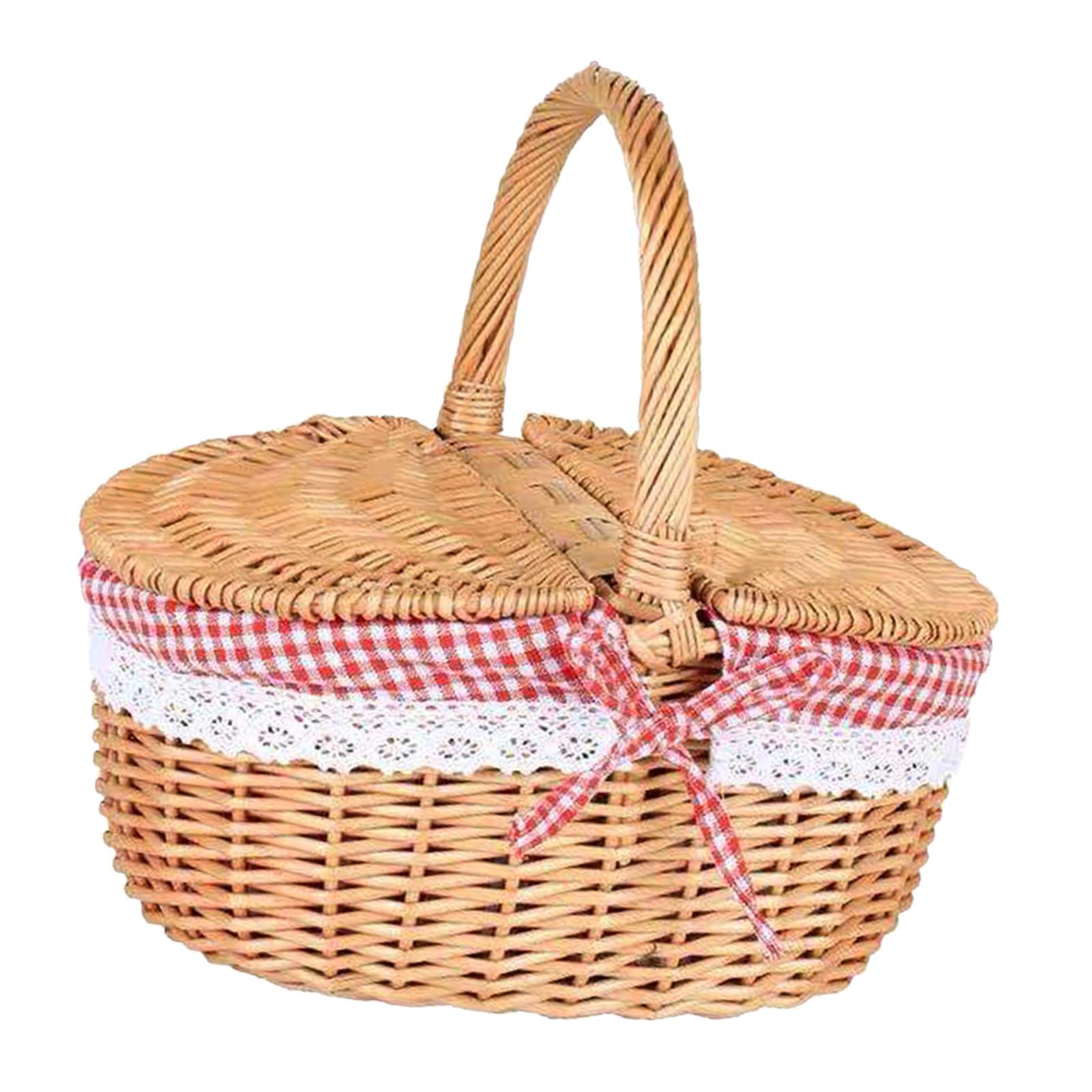 Handwoven Wicker Picnic Basket - đánh giá và giá Food Storage Hiking