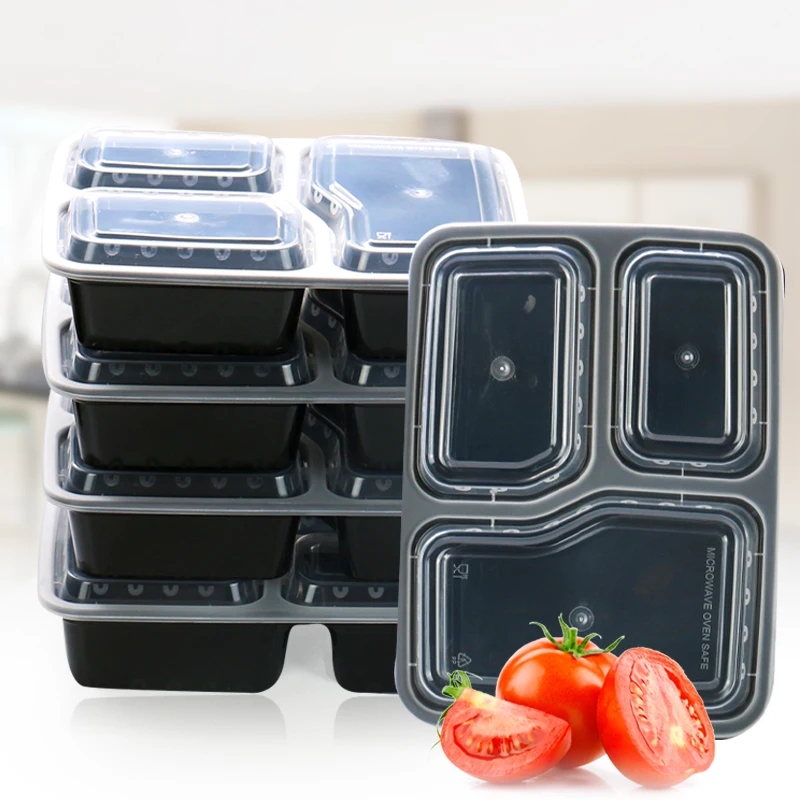 7 Pack 3 Compartment Meal Prep - đánh giá và giá Food Storage Microwave Safe