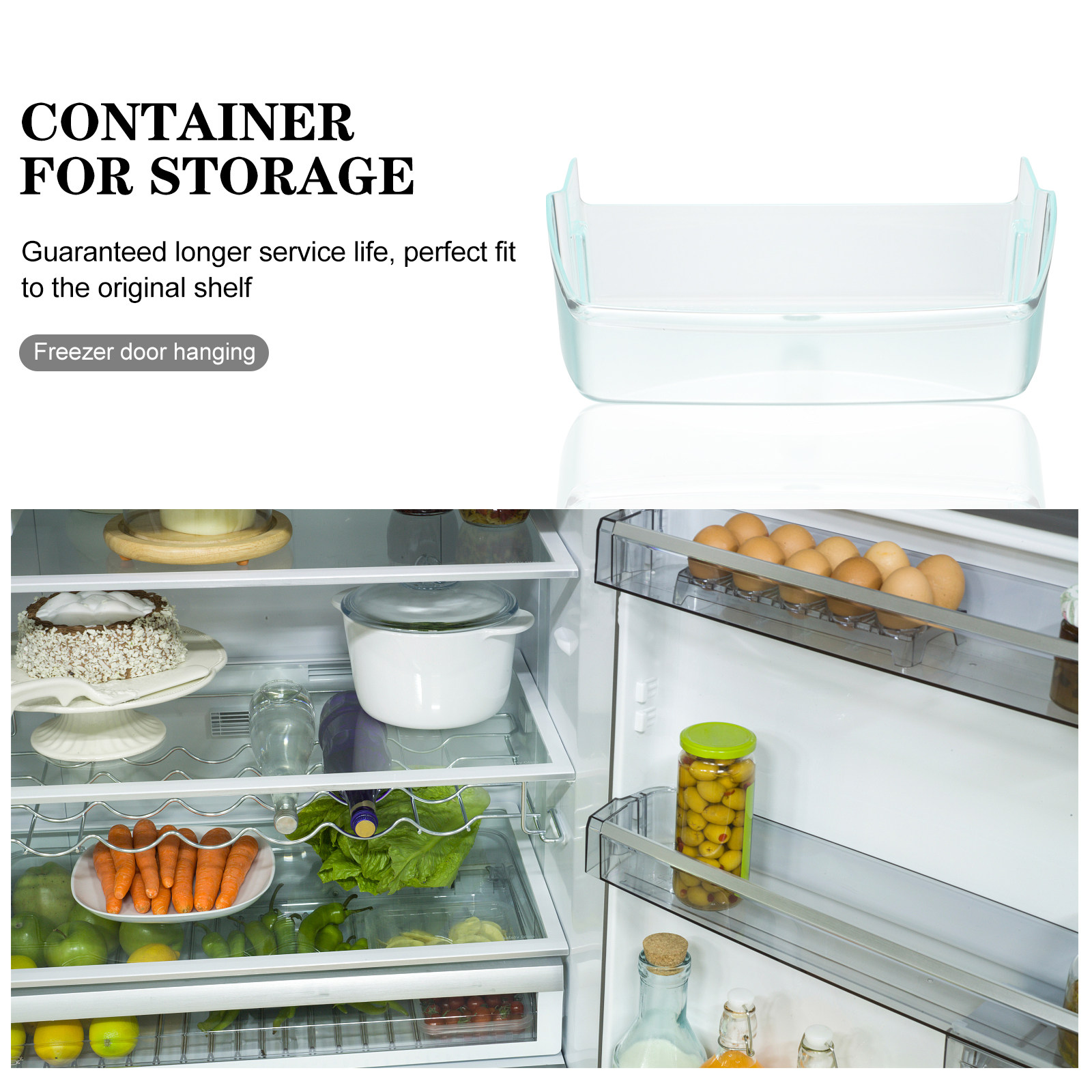 Plastic Fridge Side Door Organ - đánh giá và giá Food Storage Box Large