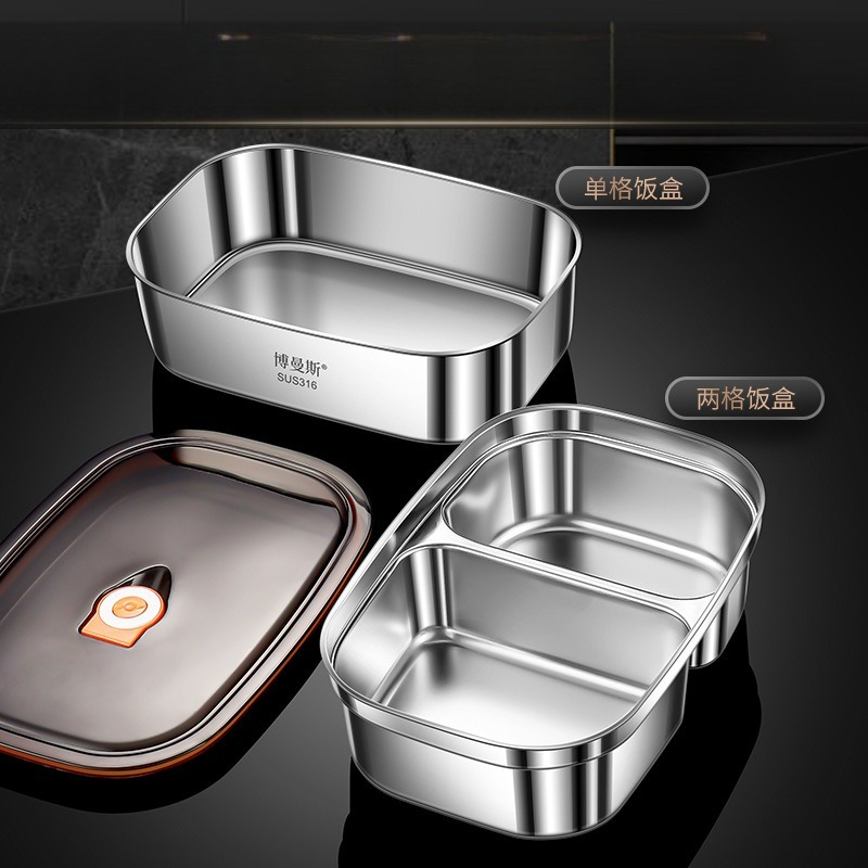 Lunch Box Stainless Steel Micr - đánh giá và giá Food Storage Box Large