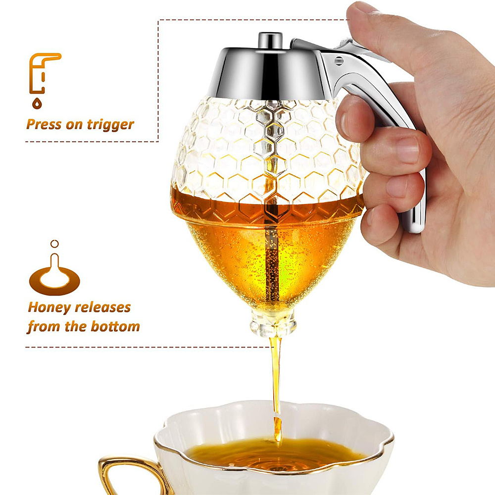 1pc No Drip Honey Dispenser wi - đánh giá và giá Condiment Squeeze Bottle