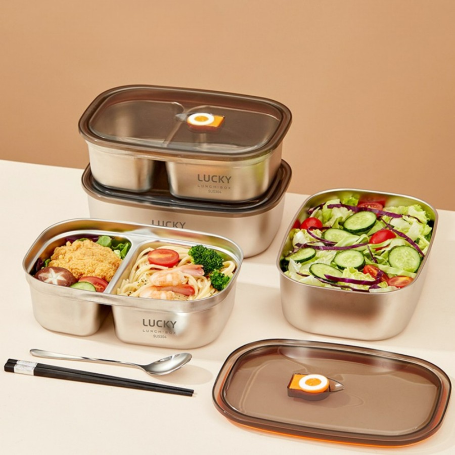 Portable 304 Stainless Steel B - đánh giá và giá Food Storage Box Large