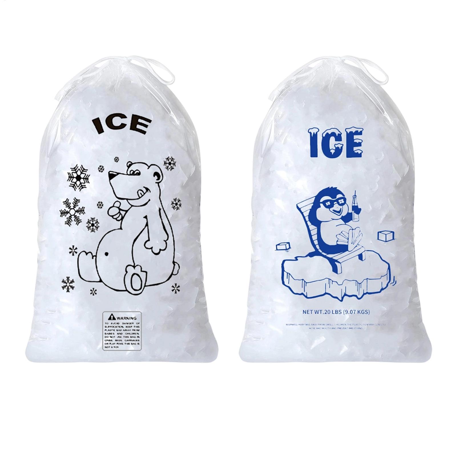 Ice Bags 50 Pcs Heavy Duty Dra - đánh giá và giá Food Storage Hiking