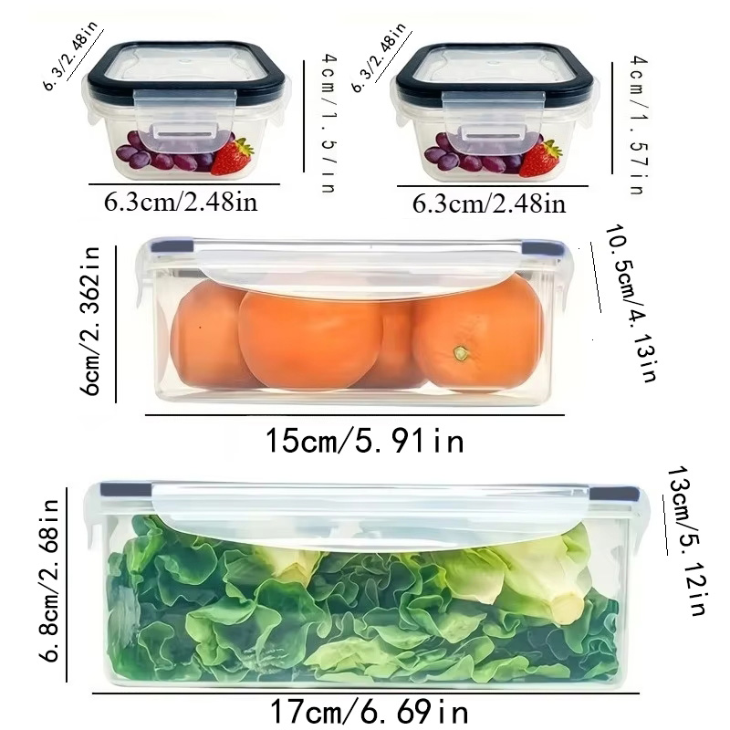 8Pcs Set Includes 4 Containers - đánh giá và giá Food Storage Quart
