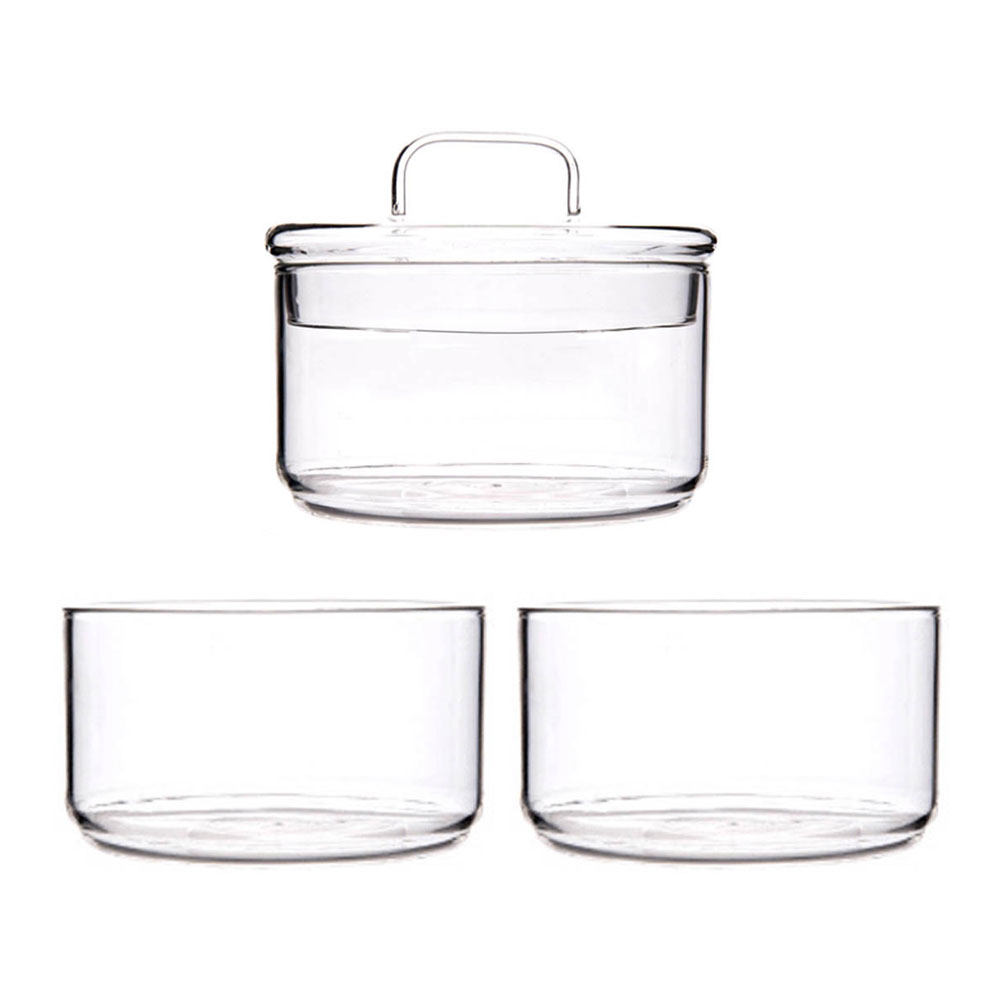 1Set Clear Glass Storage Bowl  - đánh giá và giá Food Storage Glass Jar