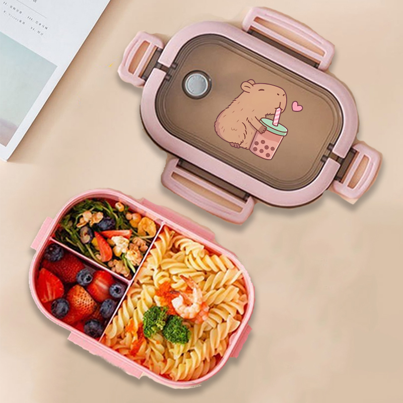 Capybara Bento Lunch Box Anime - đánh giá và giá Food Storage System