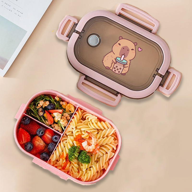 Capybara Bento Lunch Box Anime - đánh giá và giá Food Storage System