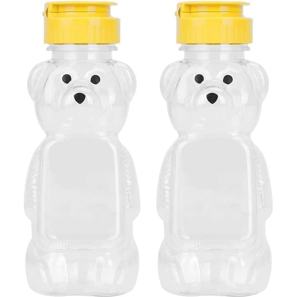 2PCS Plastic Bear Honey Bottle - đánh giá và giá Condiment Squeeze Bottle