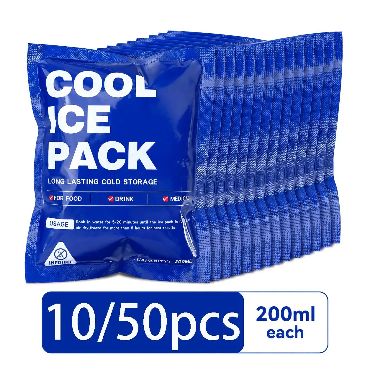 10/50Pcs Reusable Ice Packs fo - đánh giá và giá Food Storage Hiking