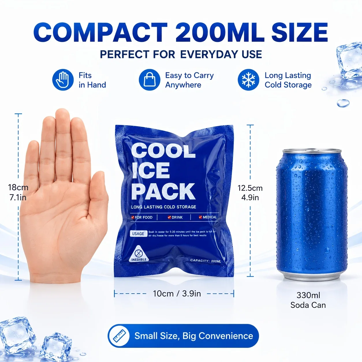 10/50Pcs Reusable Ice Packs fo - đánh giá và giá Food Storage Hiking