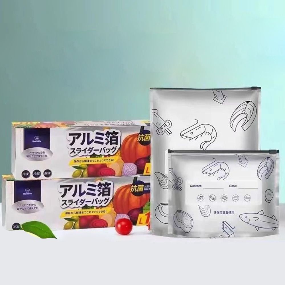 10Pcs/Bag Large Capacity Alumi - đánh giá và giá Food Storage Bags Reusable