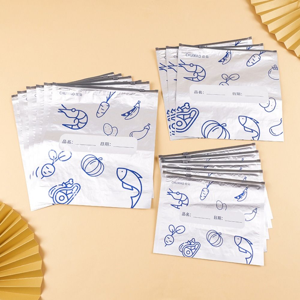 10Pcs/Bag Large Capacity Alumi - đánh giá và giá Food Storage Bags Reusable