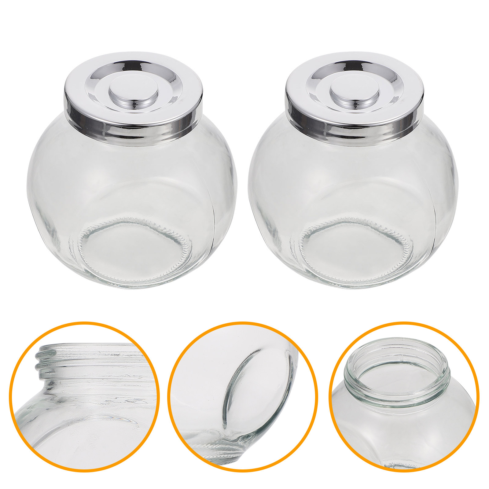 2Pcs Fruit Jam Storage Bottles - đánh giá và giá Food Storage Glass Jar
