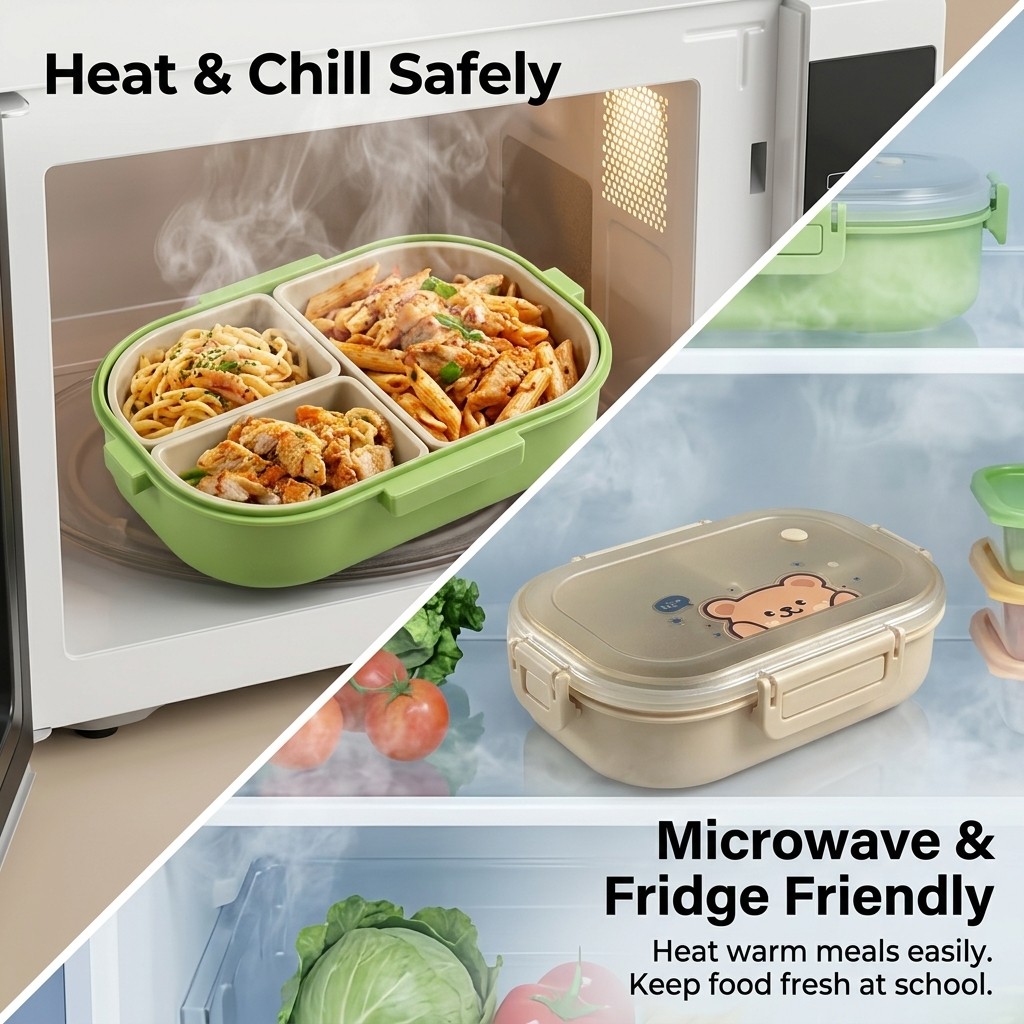 Reusable Plastic Divided Bento - đánh giá và giá Food Storage Microwave Safe