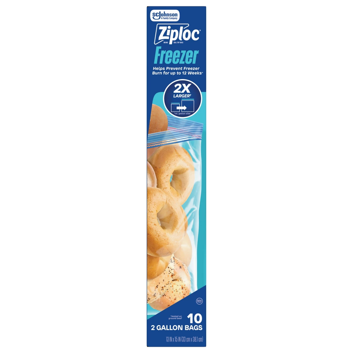 Ziploc Two Gallon Freezer Bags - đánh giá và giá Food Storage Ziploc