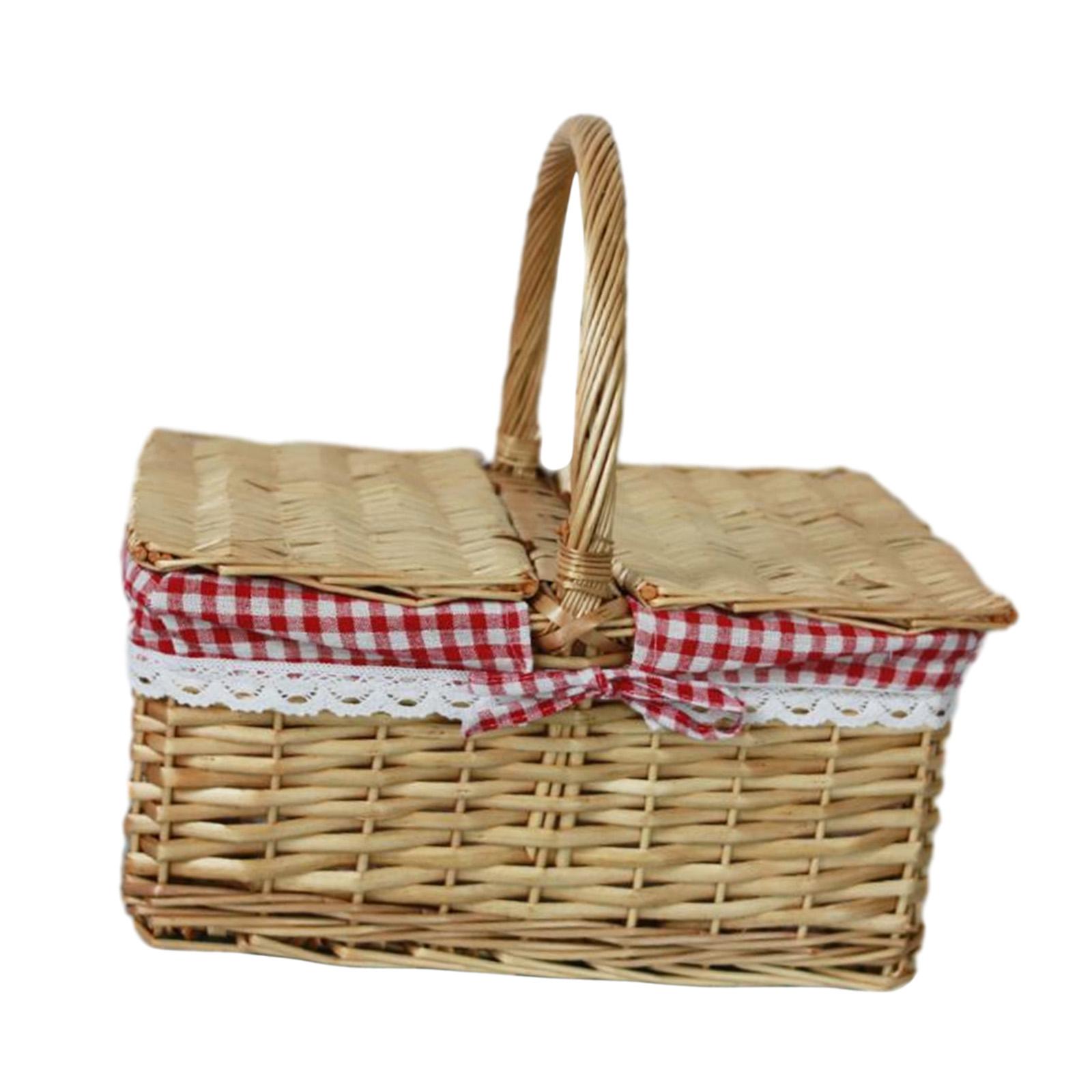Picnic Basket Wicker Woven Bas - đánh giá và giá Food Storage Hiking