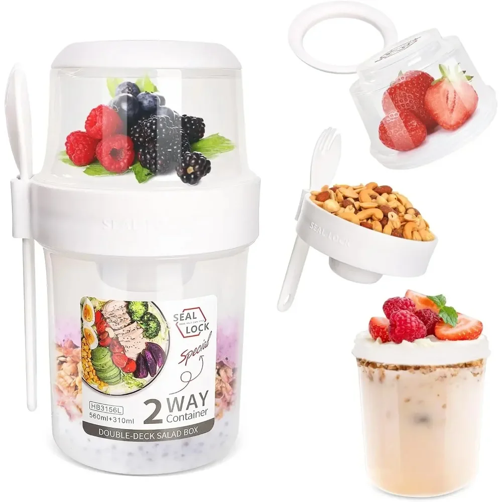 Salad Cup Breakfast Cups Porta - đánh giá và giá Food Storage Yogurt