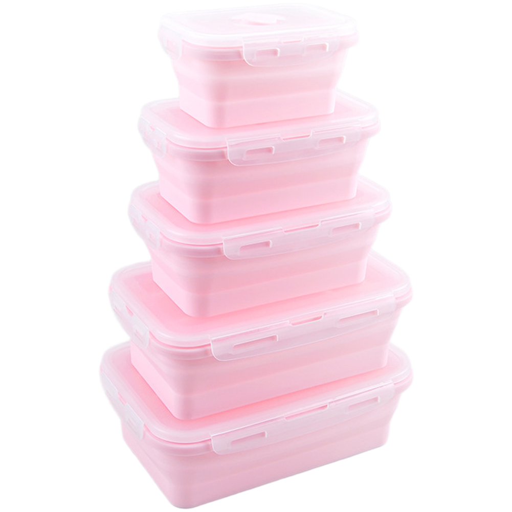 Foldable Silicone Lunch Box Se - đánh giá và giá Food Storage Microwave Safe