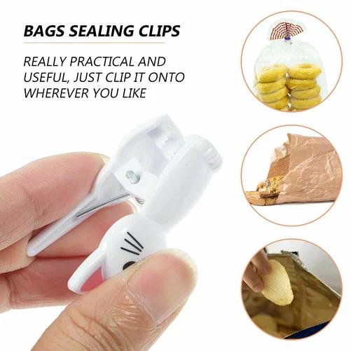 Cute Cat Shaped Bag Clips Reus - đánh giá và giá Food Storage Bags Reusable