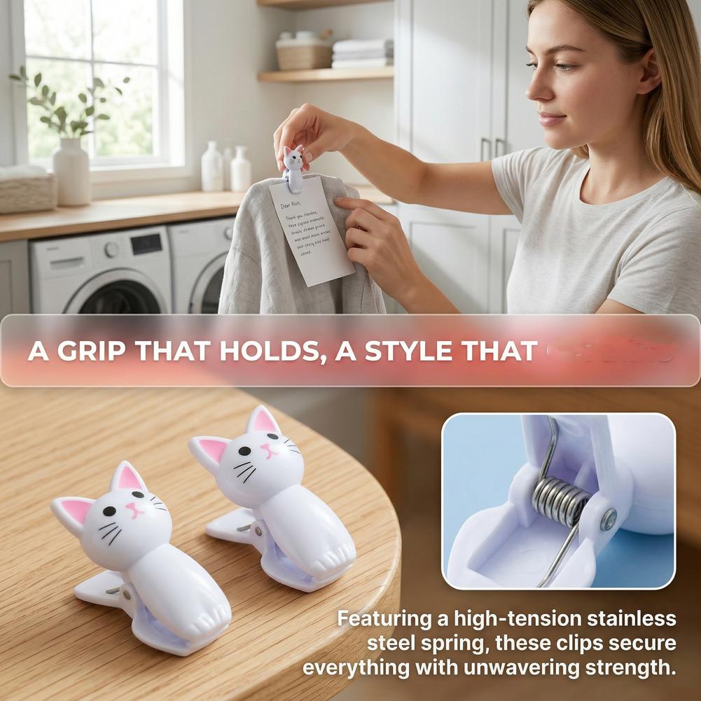 Cute Cat Shaped Bag Clips Reus - đánh giá và giá Food Storage Bags Reusable