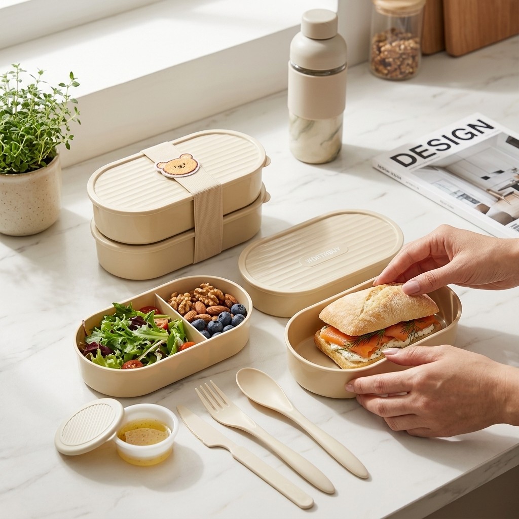 Double Layer Oval Lunch Box Wi - đánh giá và giá Food Storage Microwave Safe