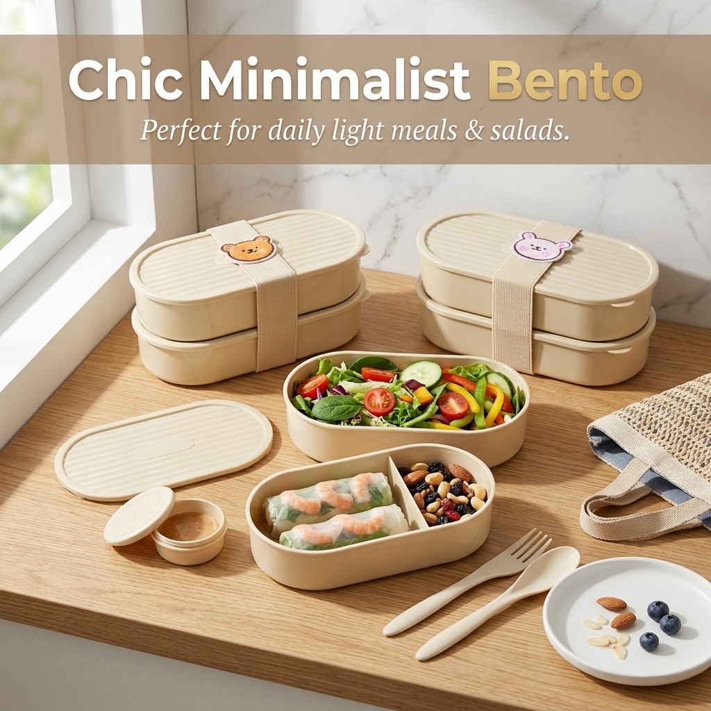 Double Layer Oval Lunch Box Wi - đánh giá và giá Food Storage Microwave Safe