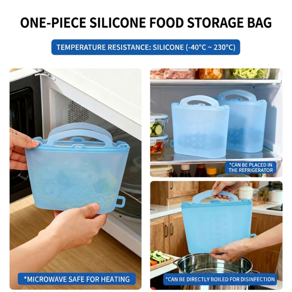 1500ml Food Storage Bags Reusa - đánh giá và giá Food Storage Ziploc