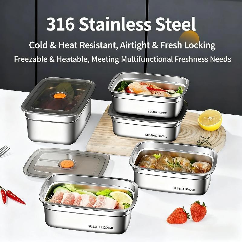 Stainless Steel Sealed Lunch B - đánh giá và giá Food Storage Box Large