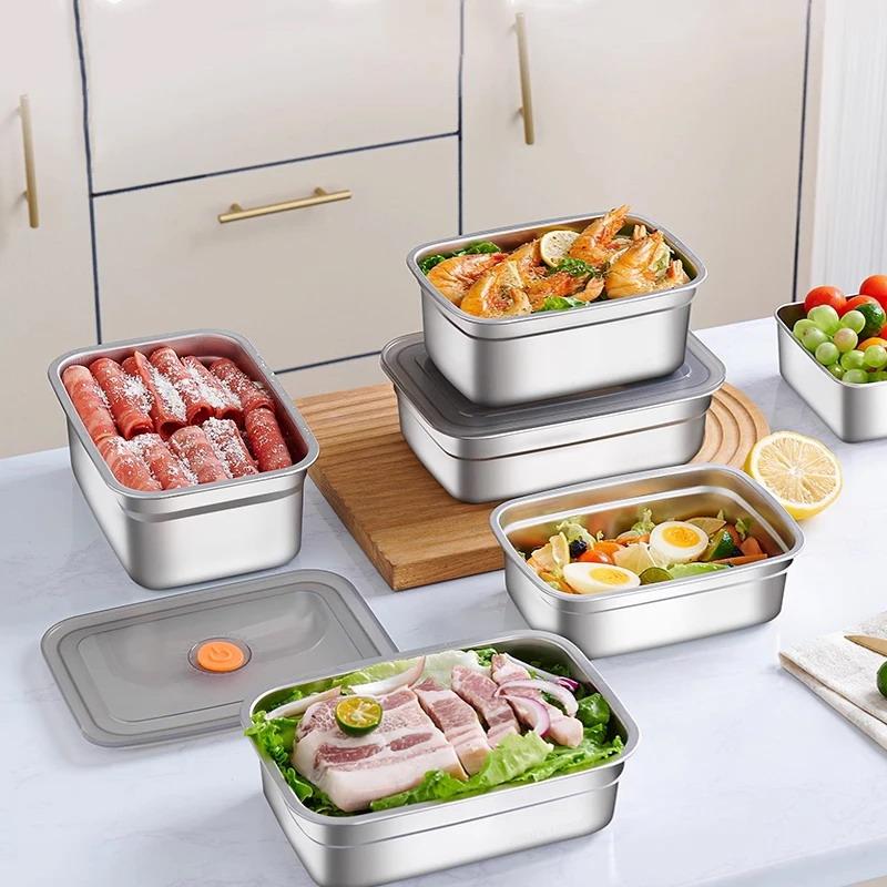 Stainless Steel Sealed Lunch B - đánh giá và giá Food Storage Box Large