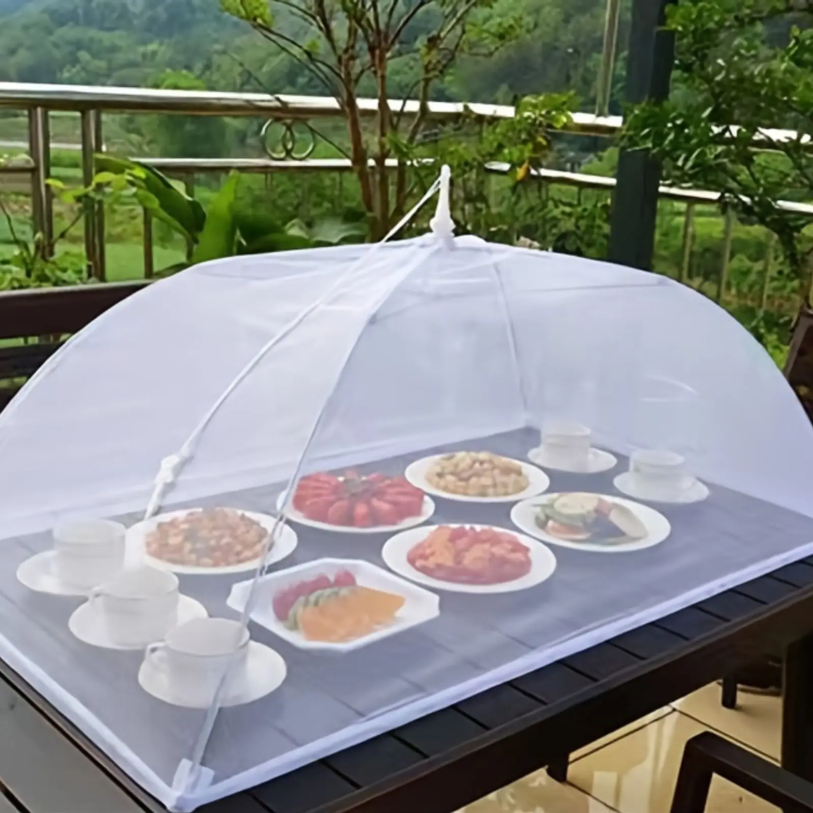 Large pop-up white mesh food c - đánh giá và giá Food Storage Net