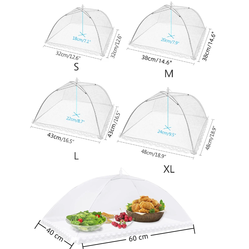 Large pop-up white mesh food c - đánh giá và giá Food Storage Net