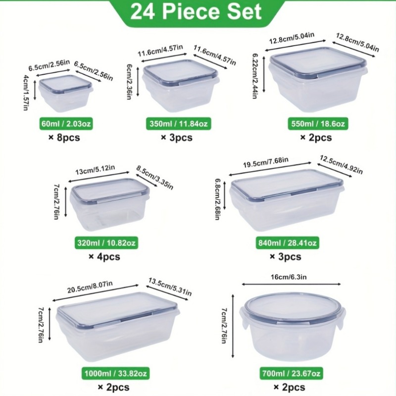 48PCS BPA-Free Food Storage Se - đánh giá và giá Food Storage Meal Prep