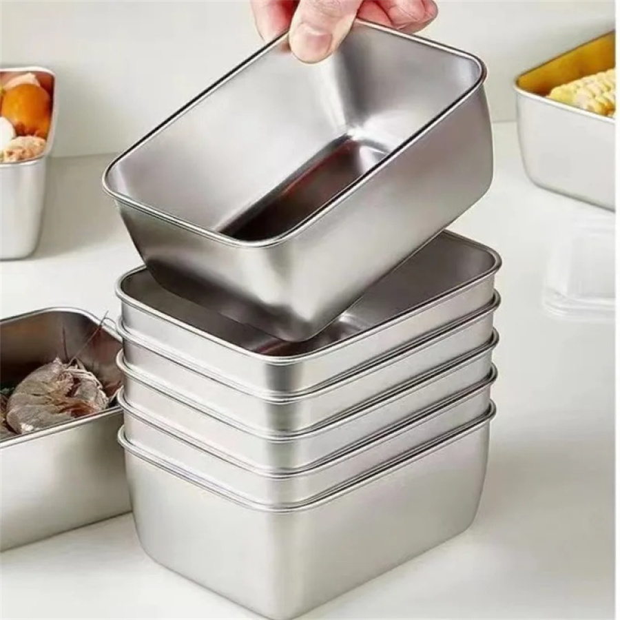 1/3/5pcs Stainless Steel Food  - đánh giá và giá Food Storage Quart
