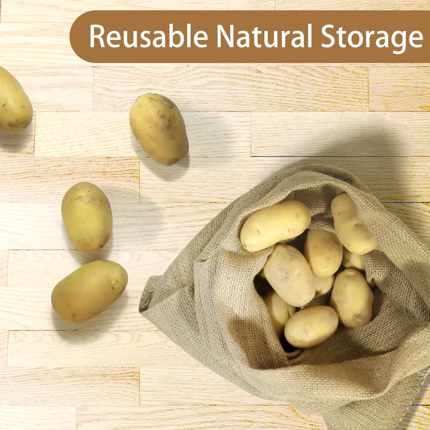 1 Pack Potato Sacks Burlap Bag - đánh giá và giá Food Storage In Roots