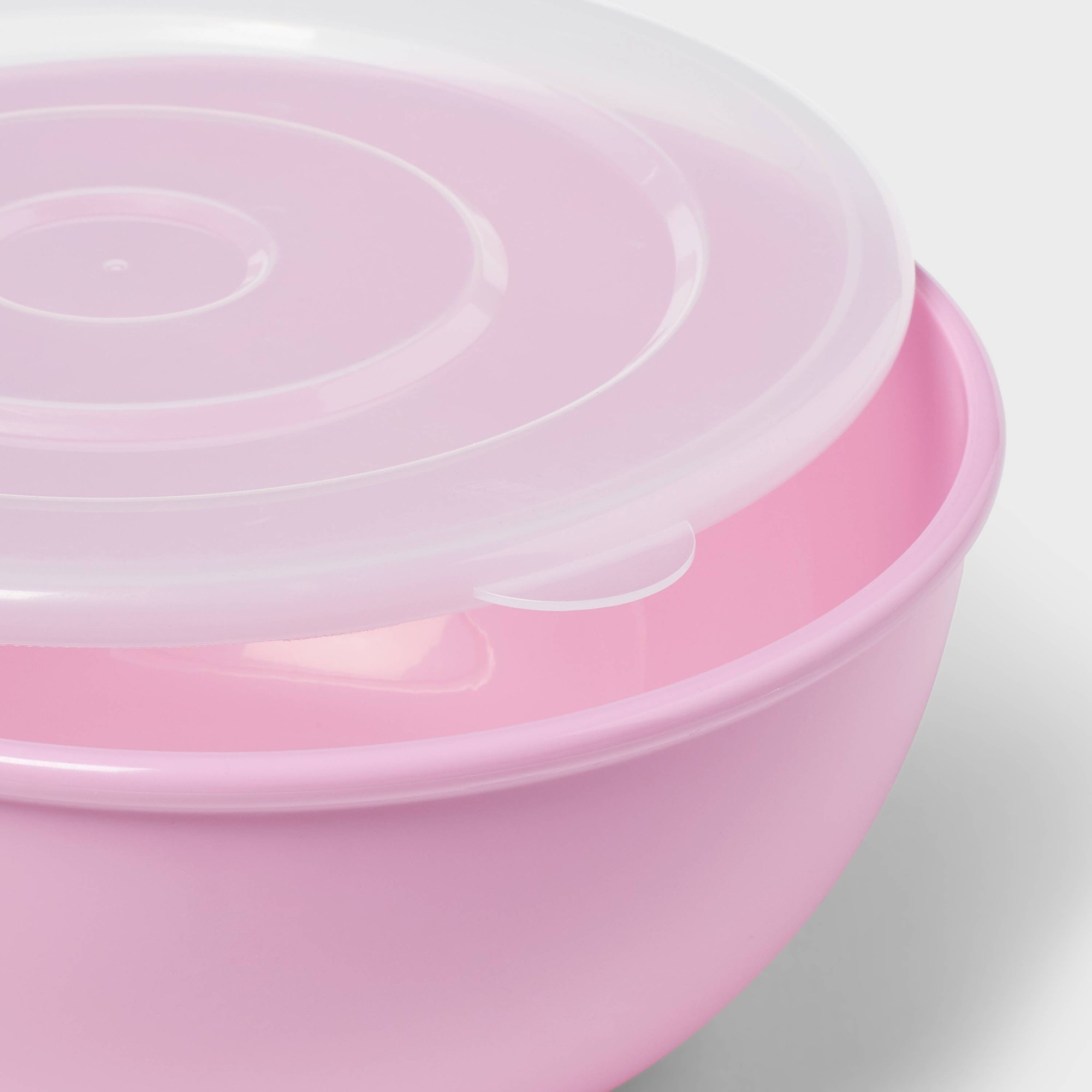 Pink Bowl With Matching Lid, D - đánh giá và giá Food Storage Meal Prep